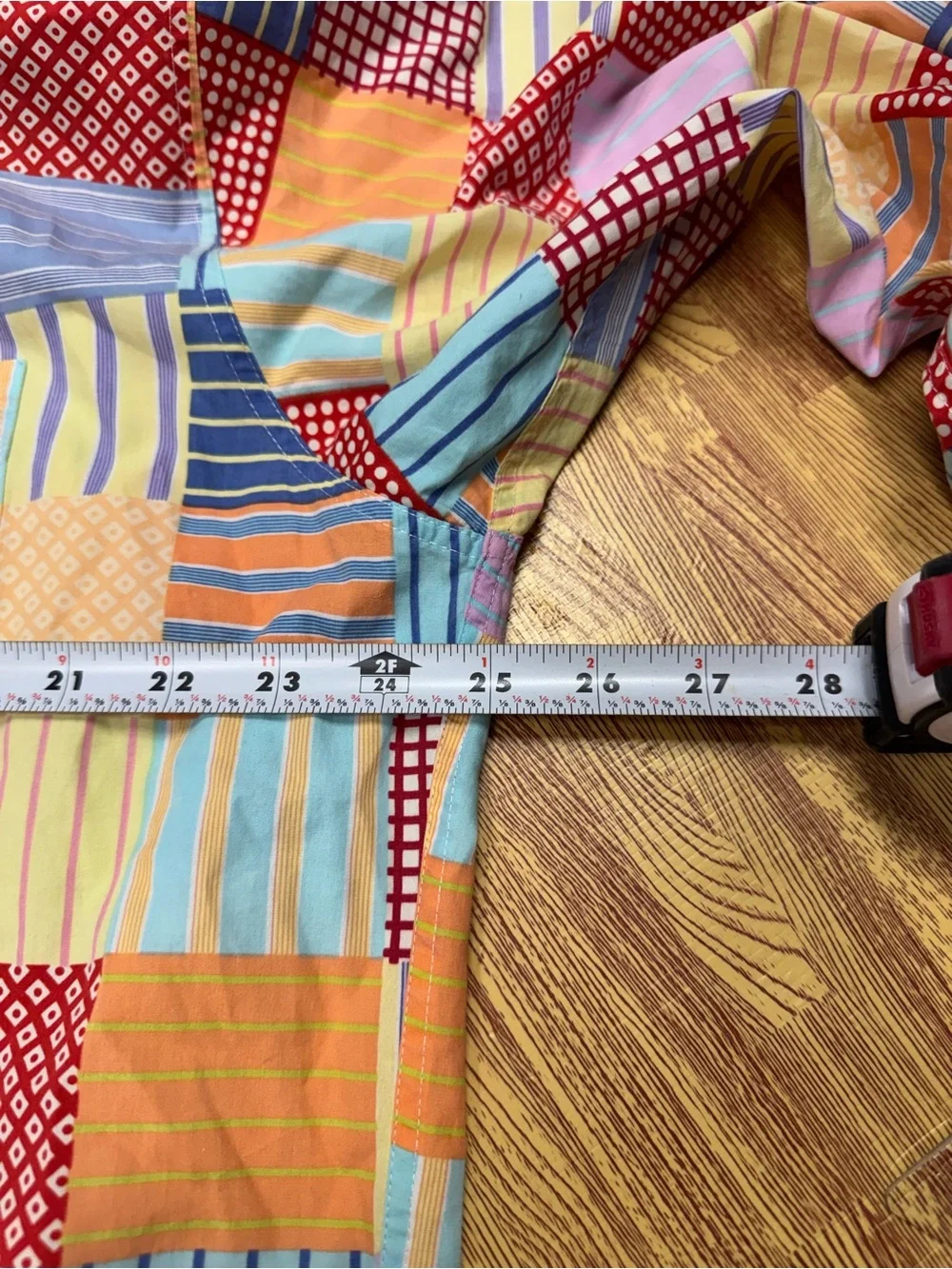 Vintage J Crew Oarsman Cotton Patchwork Plaid Button Dress Shirt Mens L Preppy